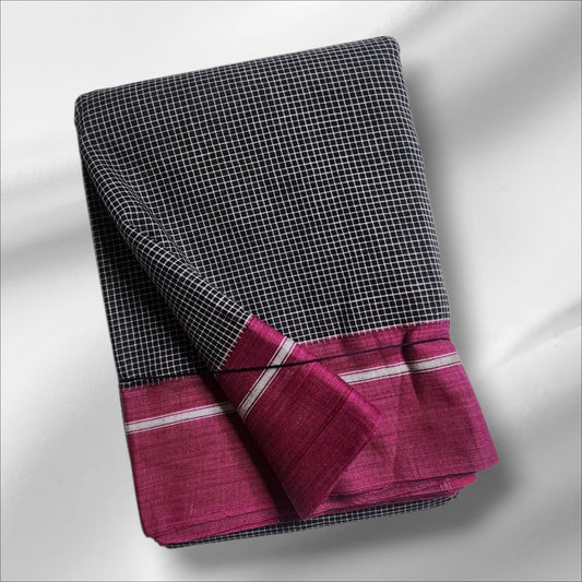 Black Patteda Anchu Ilkal saree